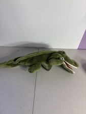 Folkmanis Folktails Crocodile Alligator Hand Puppet Full Body Zipper Mouth Plush