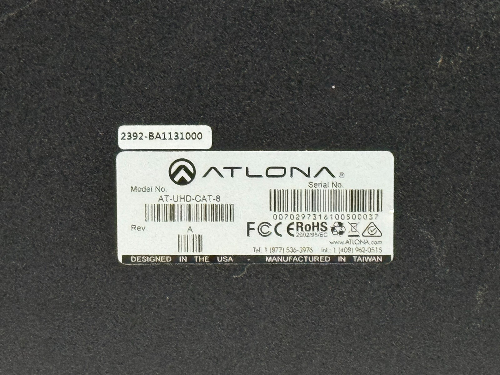 Atlona 4K/UHD HDMI to 8-Output HDBaseT Distribution Amplifier - AT-UHD-CAT-8