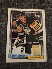 2000-01 Topps Lemieux Reprints #212 Mario Lemieux Penguins 1992 Topps 