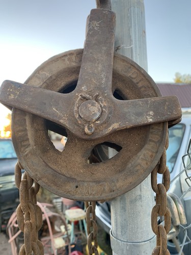 Wright Chicago 1/2 Ton Chain Differential Swivel Block Pulley Functional works - Picture 5 of 8