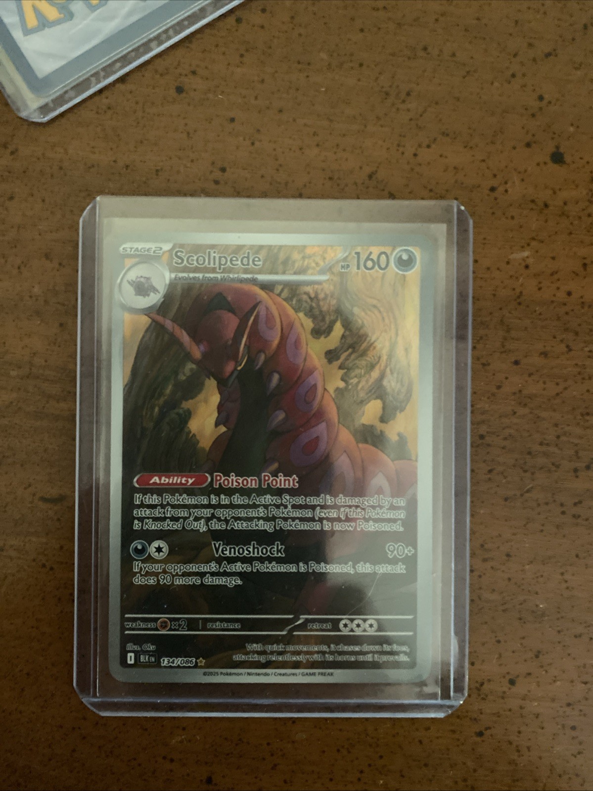 Scolipede 134/086 Illustration Pokemon Black Bolt White Flare English NM