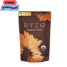 RYZE Organic Mushroom Instant Coffee  Medium Roast  New 