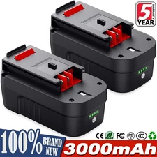2x 18V 3.0Ah Battery for Black and Decker HPB18 18 Volt HPB18-OPE 244760-00A New