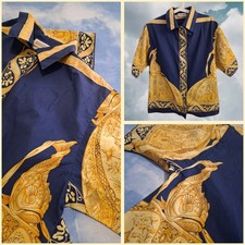 Vintage 90's FABRIZIO LENZI SHIRT woman size 42 approx M Made in Italy RARE