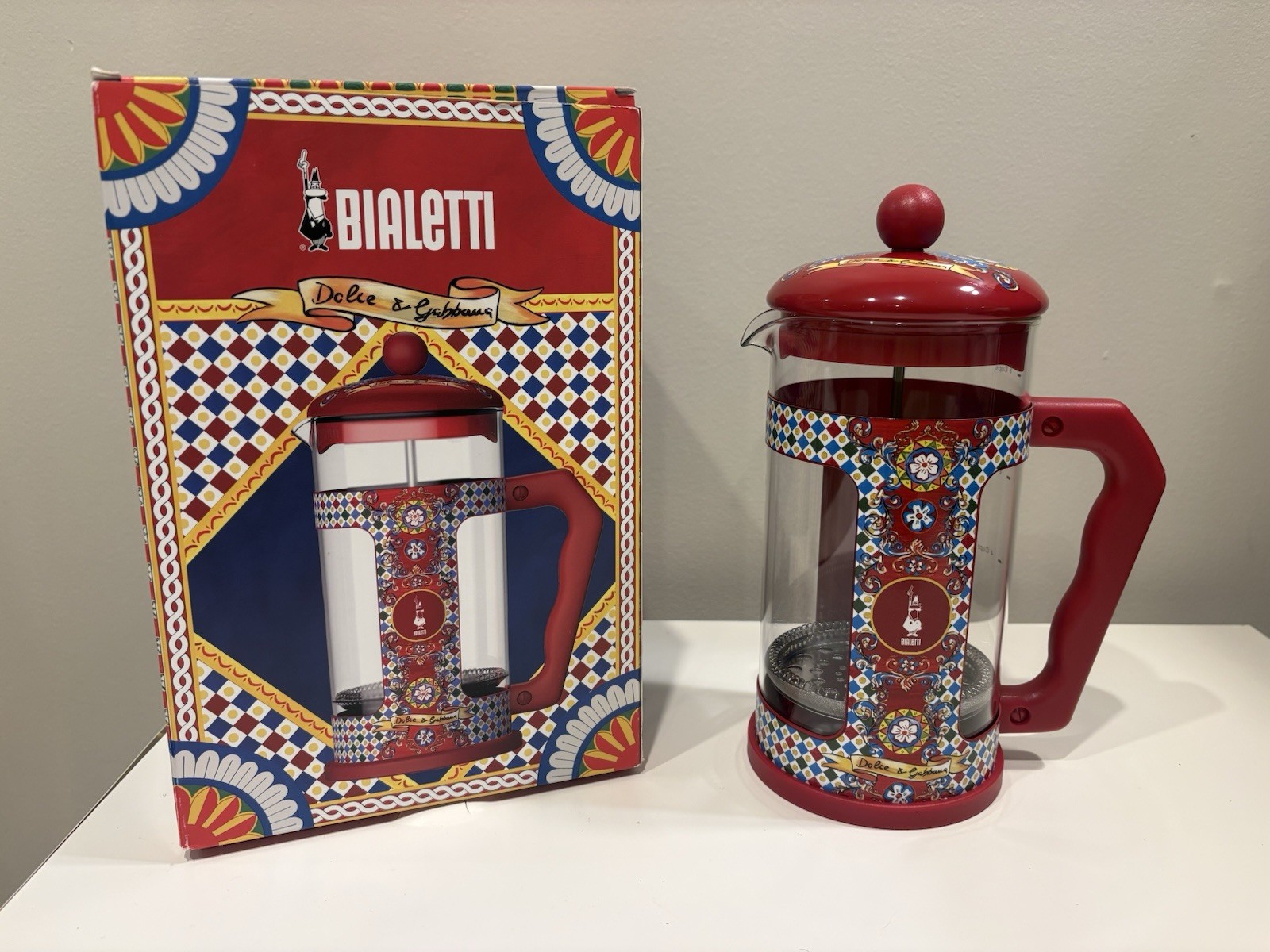 Bialetti Dolce & Gabbana French Press, Carretto | Save 40% o
