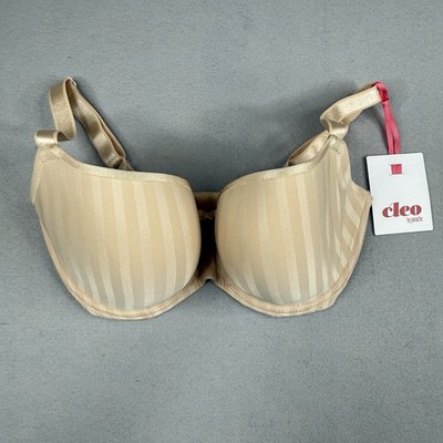 Cleo by Panache Lexi Balconnet Bra 28GG Latte Nude Underwire NWT 9421 34E