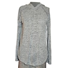 Gray Hooded Pullover Sweater Size Small