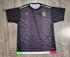 Mexico National Team FMF Soccer Jersey Men's Black Green Graphic Shirt No Tag