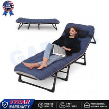 67"x22" Tri-Fold Camping Cot Portable for Adults W/ 8-Leg Mattress Pillow
