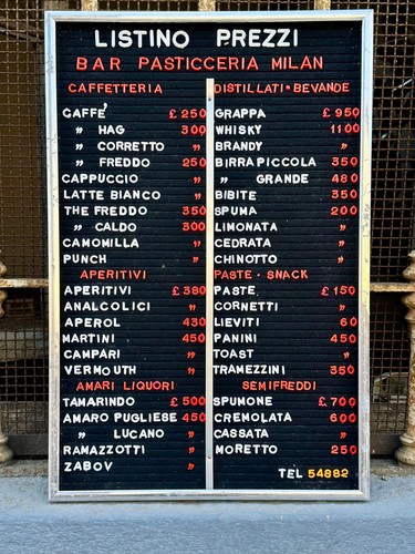 Listino prezzi Bar Milan - Foto 1 di 4