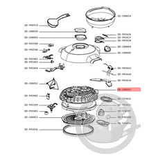 Couvercle inférieur multicuiseur intelligent cookeo Moulinex SS-208057