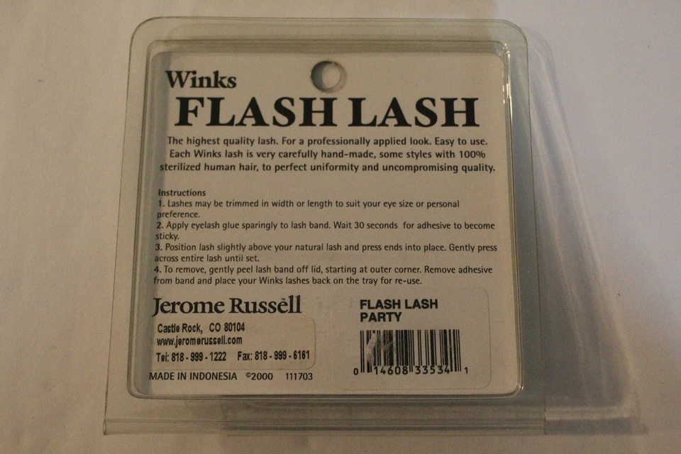 JEROME RUSSELL GUIÑOS PESTAÑAS FLASH, PESTAÑAS DE FIESTA SALVAJE CON FLORES ROJAS Foto 2 de 2