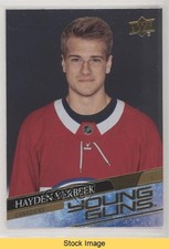 2020 Upper Deck Extended Series Young Guns Silver Foil Hayden Verbeek READ 09a0