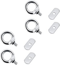 Pack of 4 Kayak Rail Track Mount Tie Down Eyelet Accessories Quick Release Track