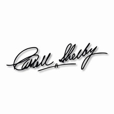 Carroll Shelby Signature GT350 GT500 - Vinyl Decal Sticker - CHOOSE Size  Color