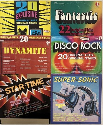 1970's  K-TEL & RONCO 6 vinyl LP lot - Ambrosia - Blondie - The Cars - Nazareth
