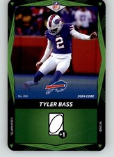 Tyler Bass - 2024 UNO Elite Core Edition - Green - #016 - Football