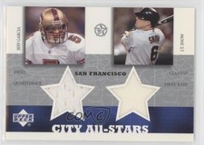 2002 Upper Deck UD Superstars City All-Stars Jersey Dual Jeff Garcia JT Snow 0o9