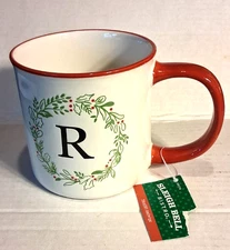 Sleigh Bell Bistro, Monogrammed ( R ) Coffee / Tea Mug 20 oz NEW ?