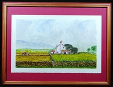 Original Irish Art Watercolour Painting 'Cottage in Donegal 2011' Signed