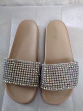 Woman's Rhinestone Slides