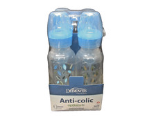 Dr. Brown's 8oz. Blue Nature Anti-Colic Options+ Narrow Baby Bottle - 4 Pack 
