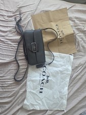 COACH Morgan 2WAY Shoulder Bag Pebble Leather Black Women