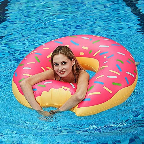 Flotador Inflable de Piscina, Flotador Inflable Gigante para Piscina de Donut