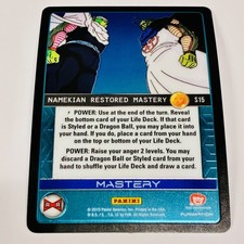 Dragon Ball DBZ TCG Panini Awakening Hi Tech  Namekian Restored Mastery Card S15