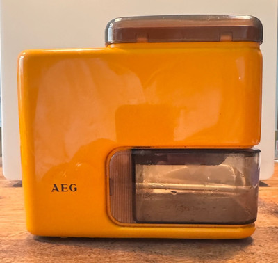 AEG KMD101 elektrische Kaffeemühle Mocca Mühle - orange Vintage - funktioniert  