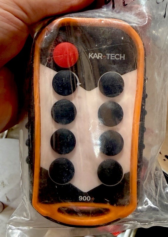 Kar-Tech 900+ Lifting Machine Remote Control Unit P/N 3A4572A