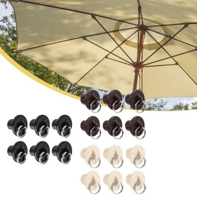 6Pcs Outdoor Roller Schatten End Kappen mit Ringe für Anfänger Rollos