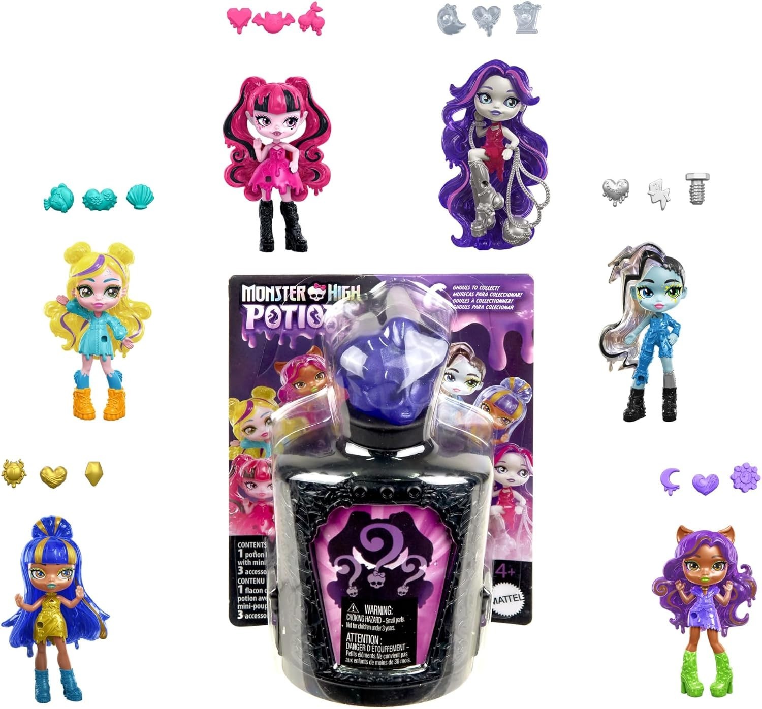 Monster High Potions Mini Dolls & Accessories Surprise 3"" Character Figure