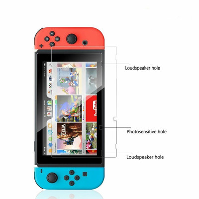 (2 Pack) Nintendo Switch Screen Protector Glass, Fontar 0.3mm Tempered Glass Scr