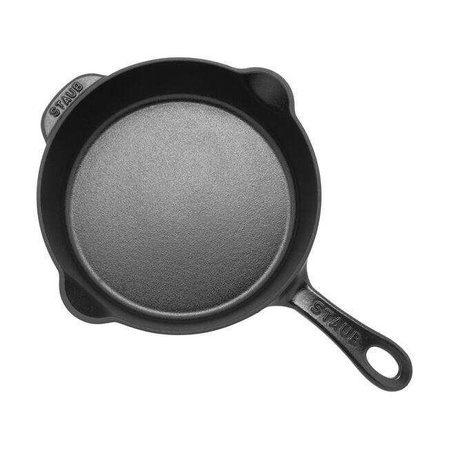 Staub Cast Iron8.5-inch, Traditional Deep Skillet, Black Matte
