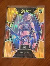 Cora Jade Rookie 2022 Select WWE Premier Level Orange Flash Prizm #121 (NM)