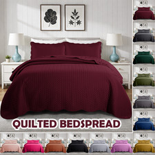 Bedspread Coverlet Throw Bedding Set Soft Comforter Quilt Set Twin Queen King US