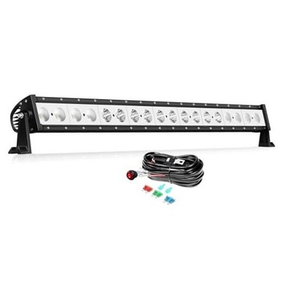 36 inch LED Light Bar with Rocker Switch Wiring,90W Single Row 36 inch 90W