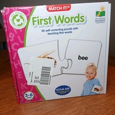 The Learning Journey Match It First Words 30 Piece Self-Correcting Puzzle Set