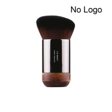 1 pieza #112 Base plana en ángulo portátil Pincel de maquillaje Madera natural Pulido F