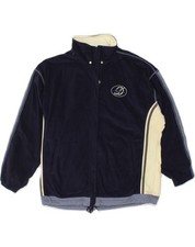 DIADORA Womens Loose Fit Tracksuit Top Jacket Large Navy Blue Colourblock AC69