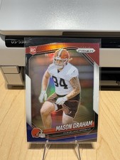 2025 Panini Prizm Mason Graham Red White & Blue Prizm RC #354 Cleveland Browns