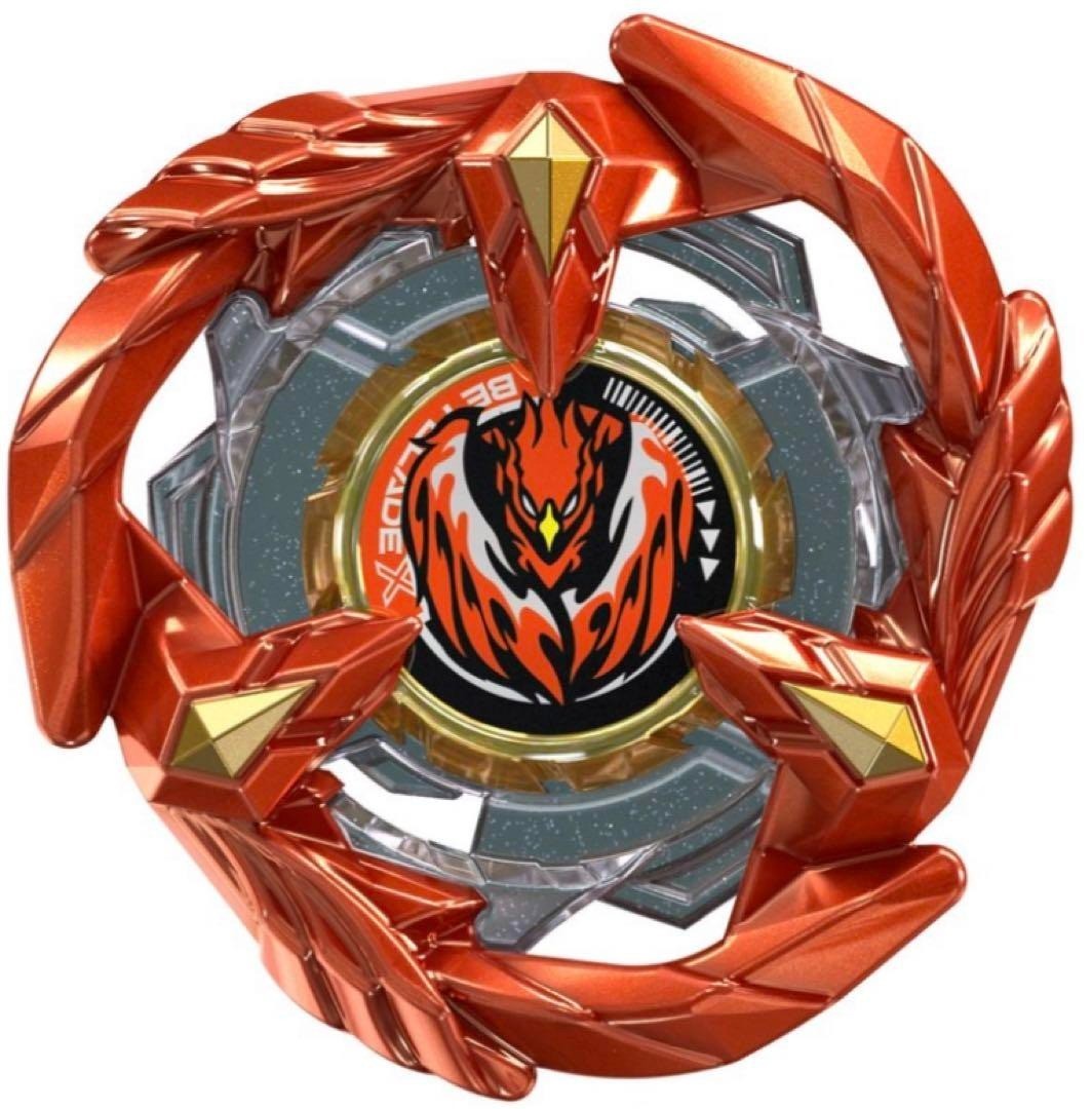 Beyblade X Phoenix Feather Metal Coat Orange Blade Corocoro Japan
