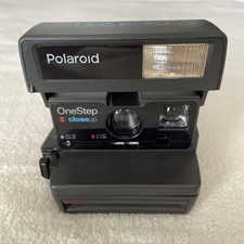 VTG Polaroid Camera One Step Close Up 600 Film Instant With Strap Untested Parts