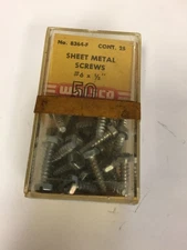 8364-F   GC ELECTRONICS SHEET METAL SCREWS #6-1/2"   NOS