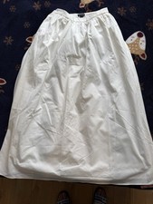 Pretty Little Thing woven band detail pleated maxi skirt, white, sizeUK 10/EU 38