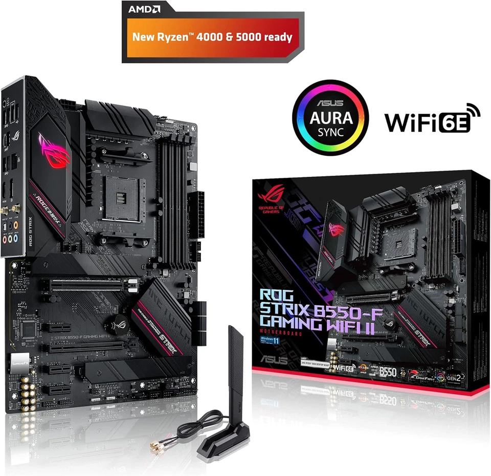 ROG Strix B550-F Gaming Wifi II Scheda Madre Gaming ATX, AMD B550, Socket AM4, D - Immagine 2 di 4