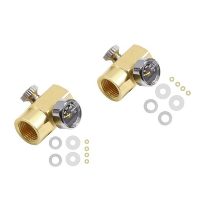 #ad Soda Bottle Soda Cylinder CO2 Refill Connector Adapter with Pressure Gauge $27.13