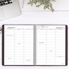 AT-A-GLANCE 2026 APPOINTMENT BOOK PLANNER WEEKLY 8-1/4" X 11", LARGE - WINESTONE