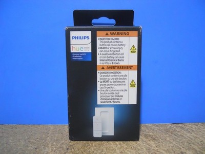 Philips Hue 562777 Battery Powered Wireless Dimmer Switch Remote White
